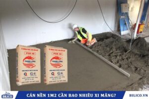 1m2 sàn cần bao nhiêu xi măng