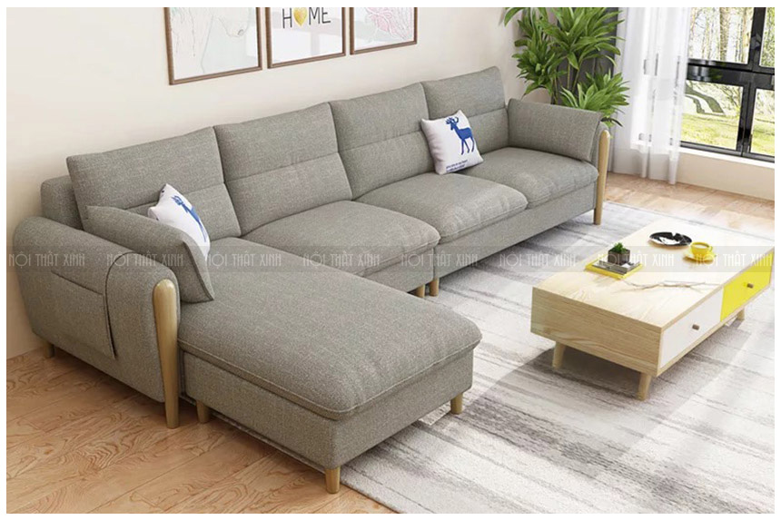 Chất liệu làm sofa góc hiện đại