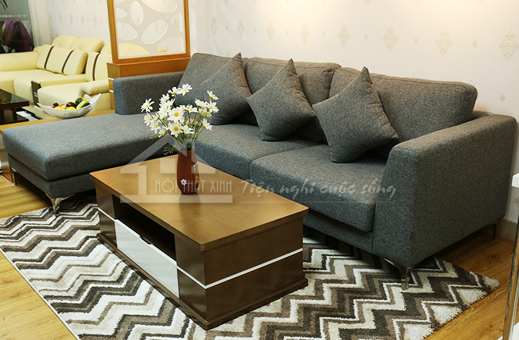 Mẫu ghế sofa bán sẵn NTX601 với chất liệu nỉ cao cấp