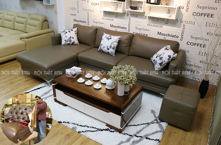 Bọc lại ghế sofa da giá rẻ đẹp tại Nội Thất Xinh