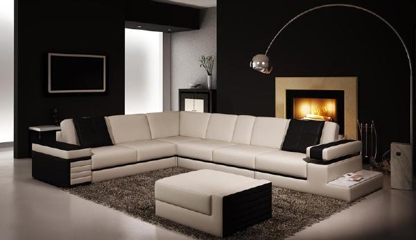 Trang trí phòng khách sang trọng kết hợp sofa với đèn cực đẹp