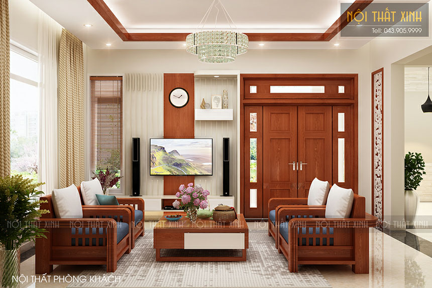 Những thiết kế kiểu dáng ghế sofa cho từng hình dạng phòng khách