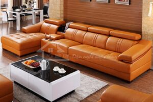 ghế sofa màu cam