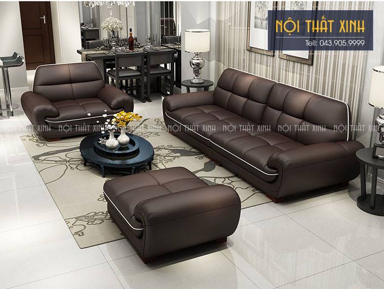 Kết hợp ghế sofa, bàn cà phê với một tấm thảm cho nội thất hiện đại