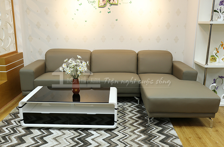 Kết hợp sofa phòng khách với sàn gỗ