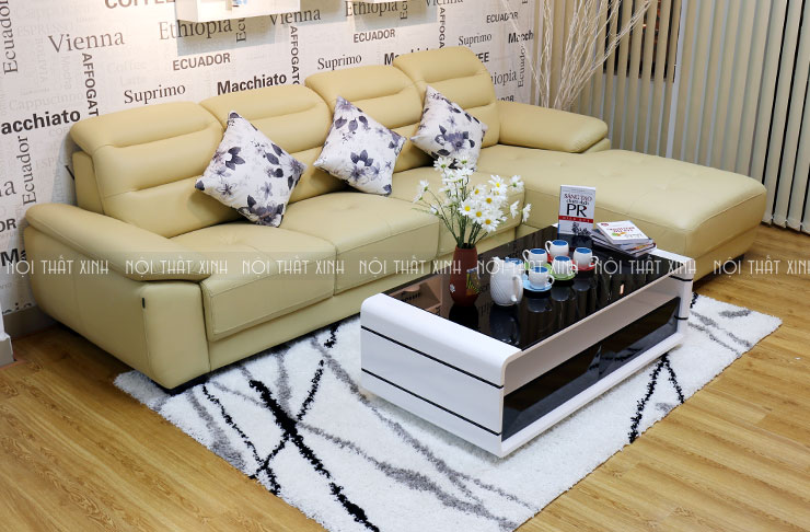 Kết hợp sofa và sàn gỗ