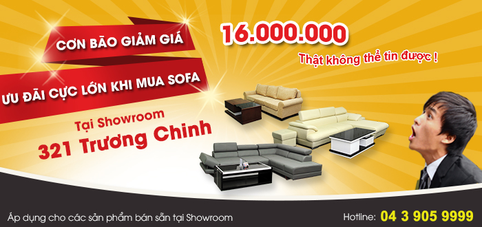 Chương trình khuyến mại giảm giá sofa của Nội Thất Xinh