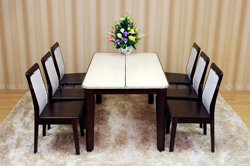 bàn ăn gỗ 6 ghế