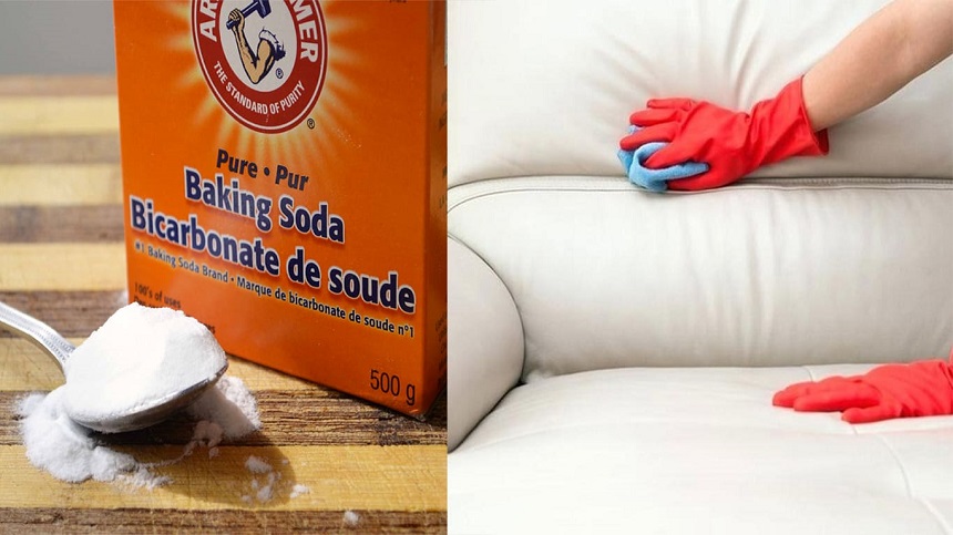 Cách làm sạch sofa nỉ bằng baking soda