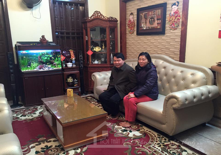 Mẫu ghế sofa thiết kế độc đáo đã được chú Hòa chọn mua tại Nội Thất Xinh