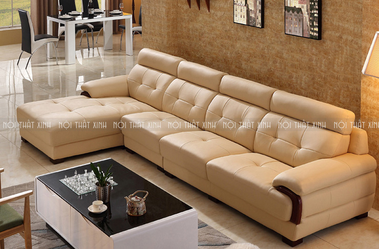 Chọn chất liệu ghế sofa cho phòng khách nhà rộng