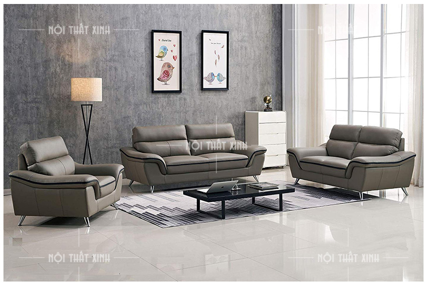 mẫu sofa phòng khách đẹp màu xám