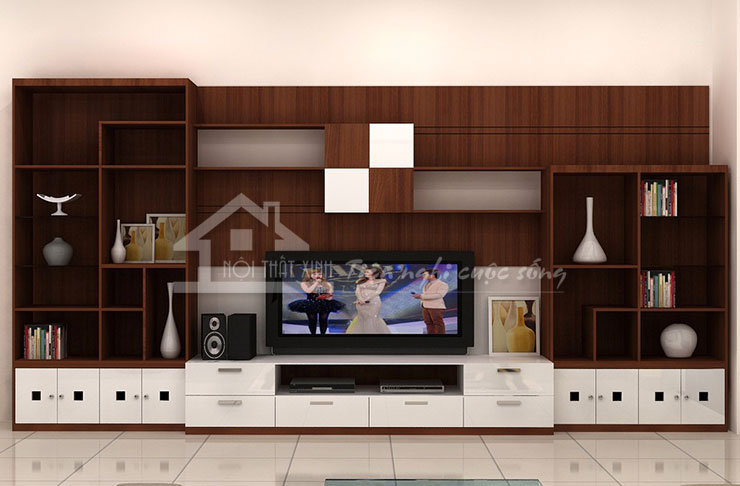 Những mẫu kệ tivi tuyệt đẹp cho phòng khách hiện đại