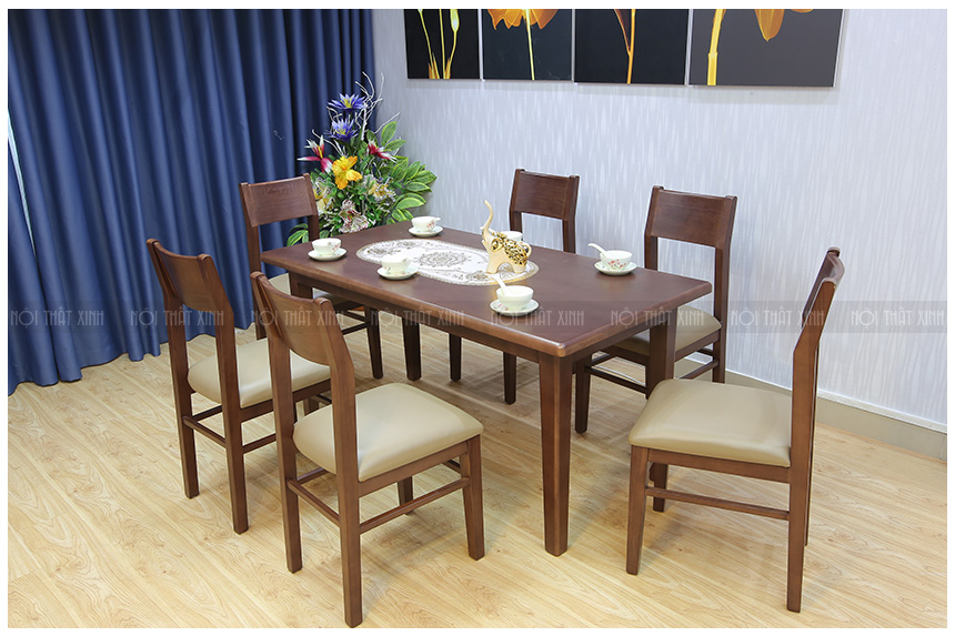 Những ưu điểm của bộ bàn ăn 6 ghế gỗ sồi bạn nên biết!