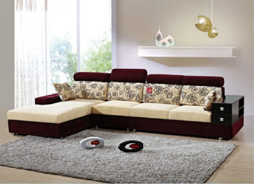 phối màu thảm sofa phòng khách