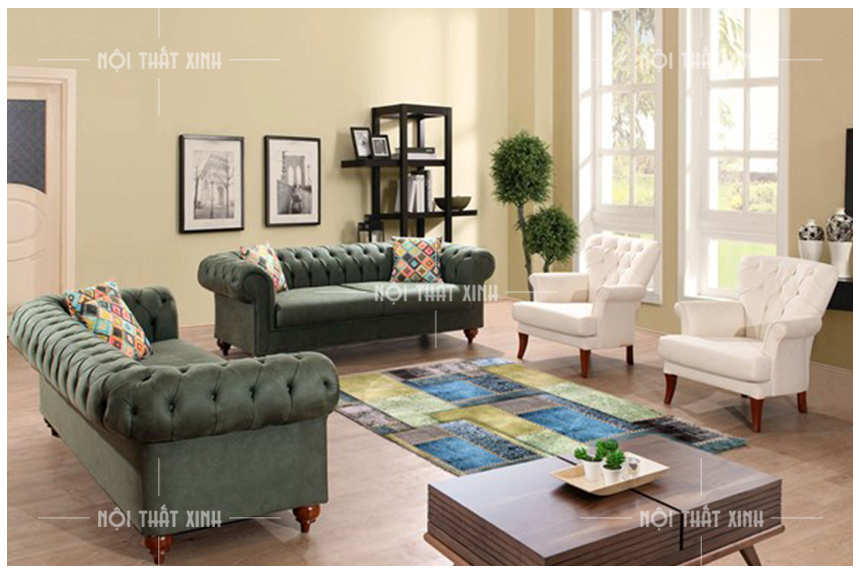 Phong cách ghế sofa cho phòng khách rộng