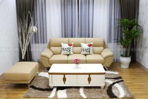 Chọn sofa da thật cho phòng khách nhỏ