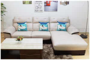 Kiểu dáng sofa da cho phòng khách nhỏ