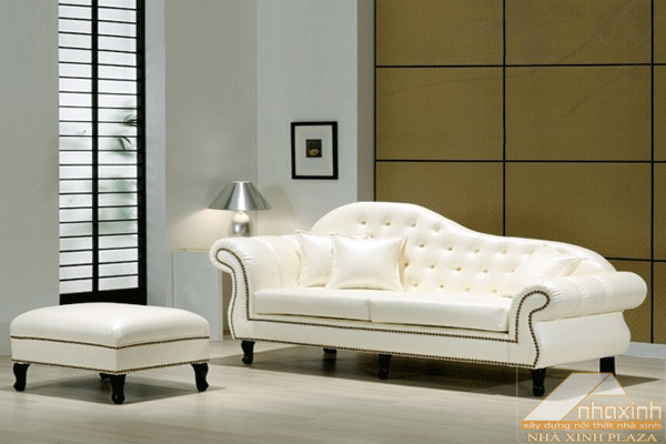 Sofa da kiểu văng đẹp sẽ là điểm nhấn tinh tế cho không gian nội thất có diện tích nhỏ