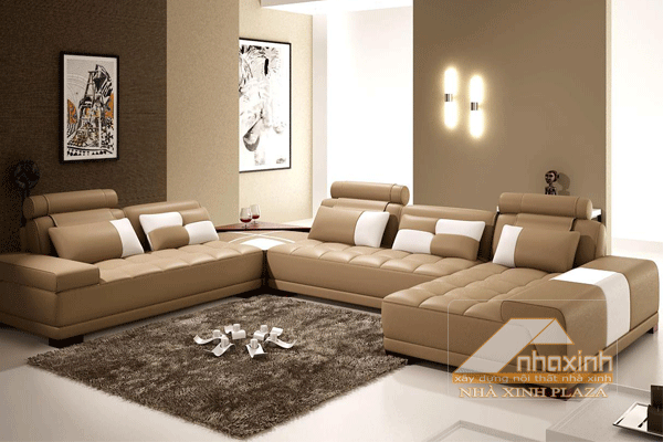 Tạo nên không gian sống rất tinh tế và cá tính, sofa hình chữ U cũng là lựa chọn thú vị cho phòng khách gia đình Việt