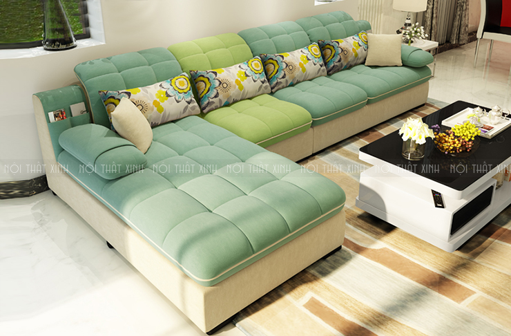 Sofa góc bọc vải