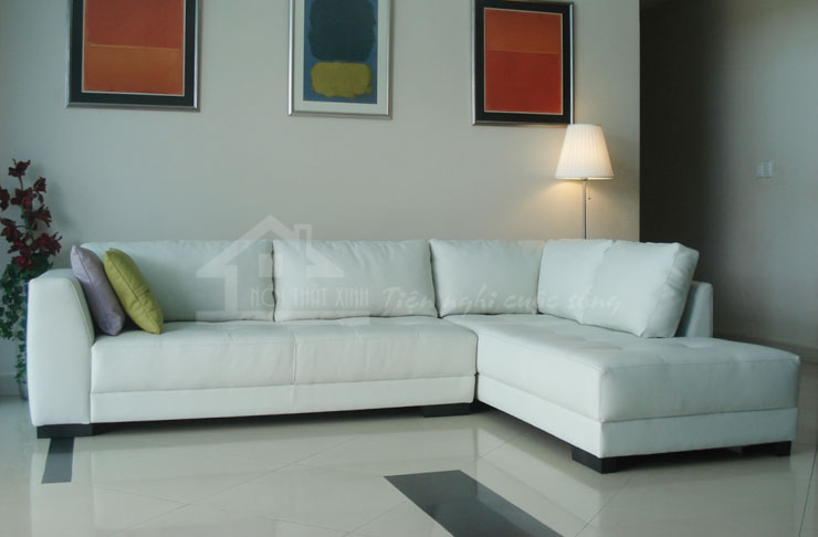 sofa màu trắng đẹp cho phòng khách 3