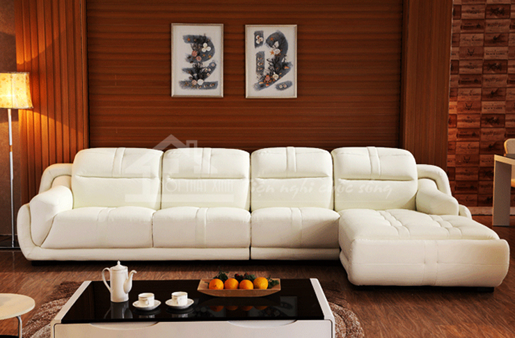 sofa màu trắng đẹp cho phòng khách 4