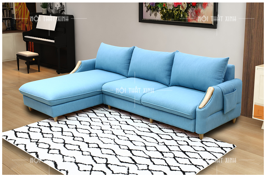 sofa màu xanh ngọc