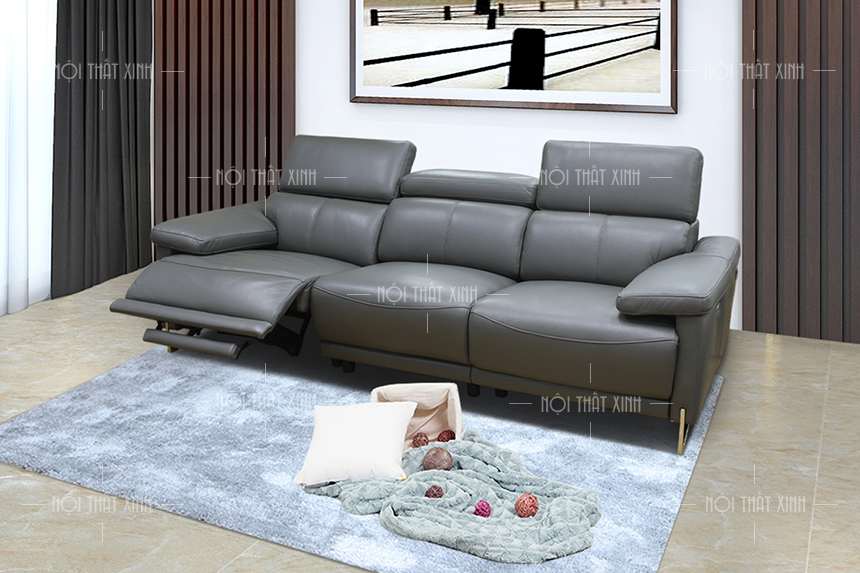 sofa nhập khẩu và thảm sofa màu xám
