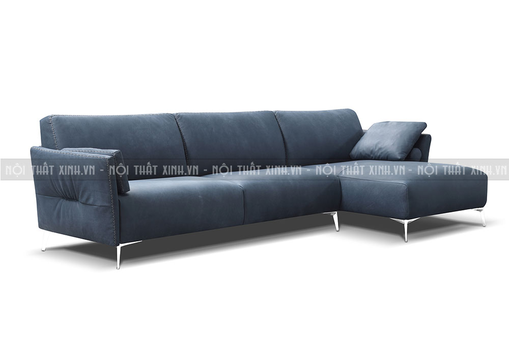 sofa nỉ phòng khách chữ L