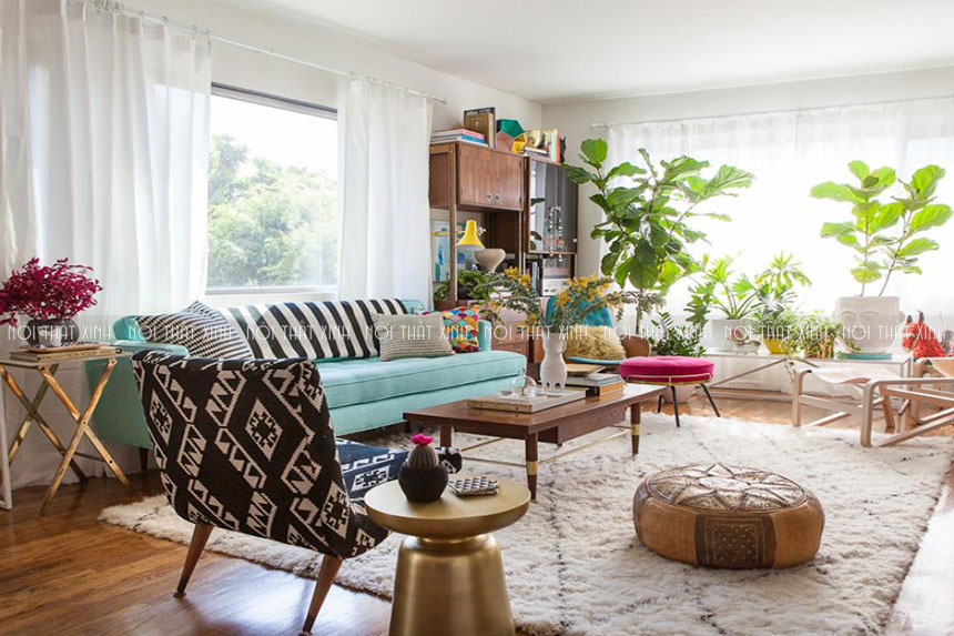 Sống động không gian khi chọn sofa vải màu sắc, họa tiết tự nhiên