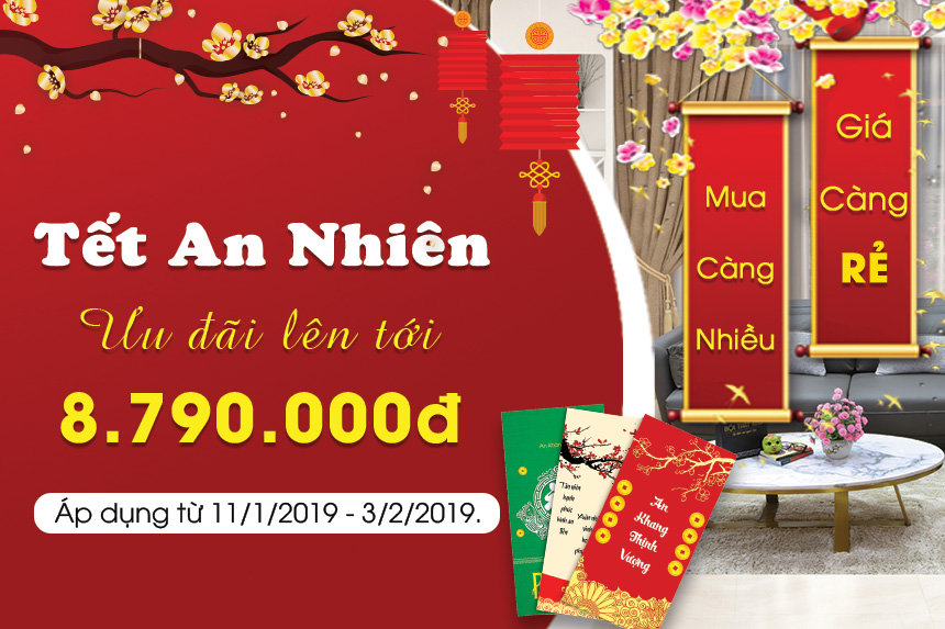 Chương trình khuyến mại noel - mừng năm mới tại Nội Thất Xinh