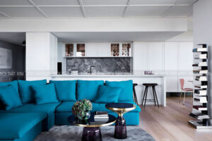 Thiết kế nội thất chung cư đẹp màu trắng – đen