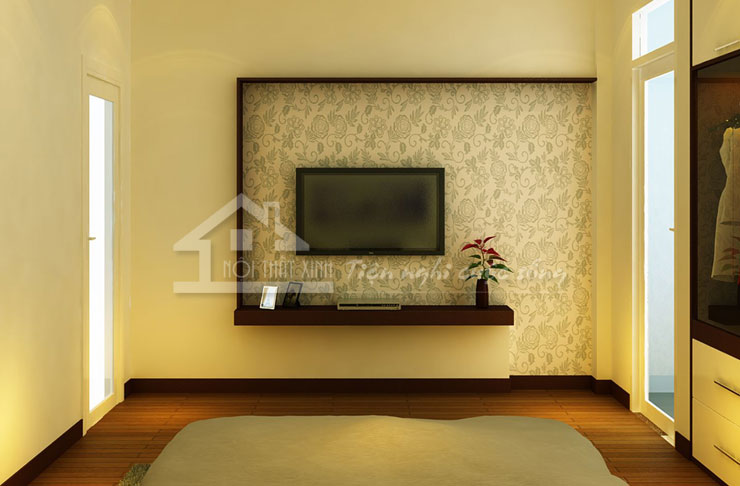 Các đồ nội thất được sắp xếp tối giản, không quá cầu kì nhưng nổi bật ấm cúng và sang trọng