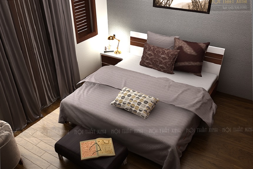 Mẫu thiết kế nội thất phòng ngủ nhà phố đẹp ở Tam Trinh - Hoàng Mai