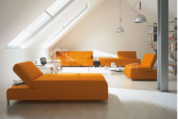 mẫu ghế sofa đầy màu sắc