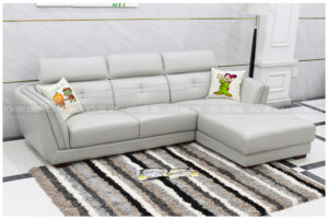 Chọn sofa da cho phòng khách hiện đại