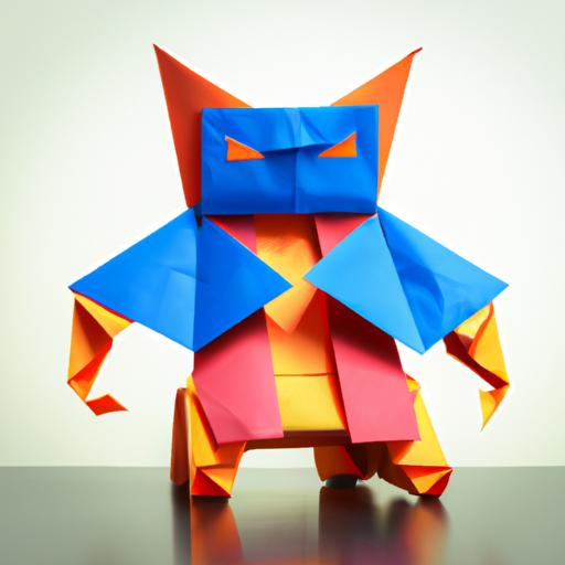 Rô Bốt giấy đầy màu sắc được tạo ra với kỹ thuật Origami thú vị!