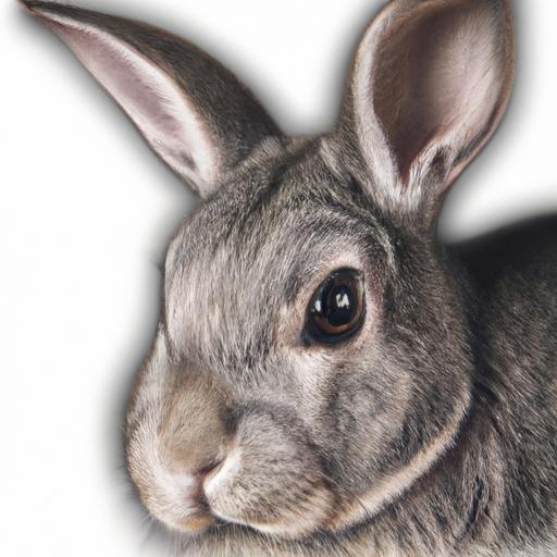 Bức chân dung con thỏ sống động với lông tơ chi tiết