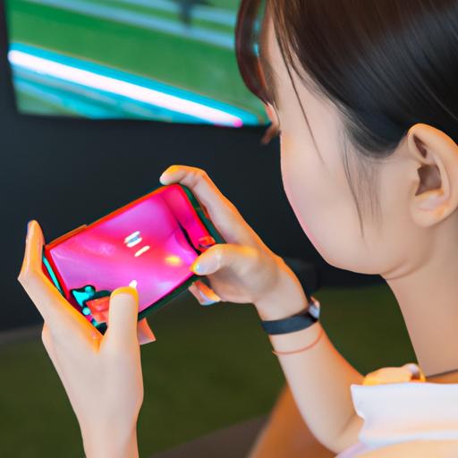 Cô gái tận hưởng trải nghiệm chơi game mượt mà trên chiếc điện thoại Xiaomi của mình