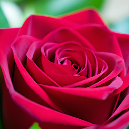 Gần cận của một bông hồng đỏ từ bó hoa gồm 99 bông hồng