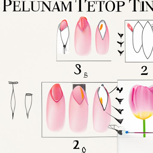 Hướng dẫn từng bước để vẽ thiết kế móng tay hoa tulip