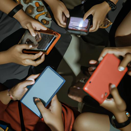 Game thủ tụ tập với nhau và cùng chơi game trên các chiếc điện thoại Xiaomi