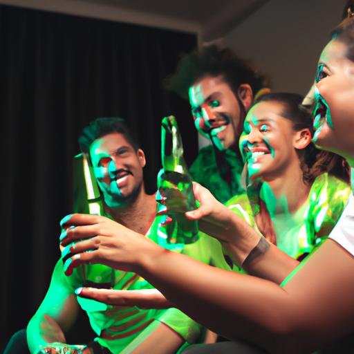 Nhóm bạn thưởng thức bia Heineken tại một buổi tiệc.