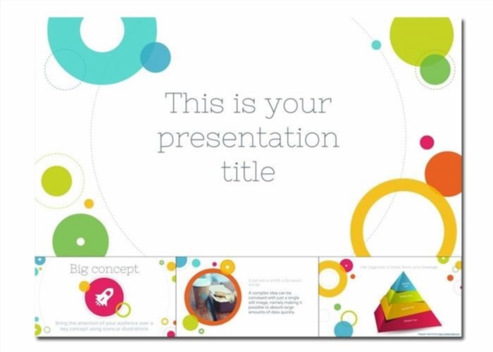 Mẫu Google Slides miễn phí có sẵn các vòng tròn đầy màu sắc sẽ giúp cho bài thuyết trình của bạn trở nên sinh động hơn và thu hút sự chú ý của khán giả.
