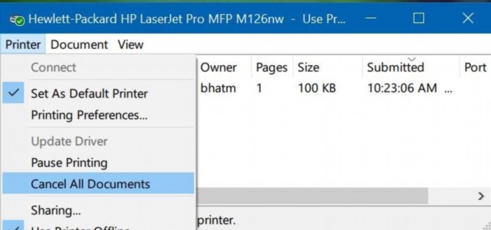 Cách 2 để xóa tài liệu in trên máy tính là thông qua Devices & Printers, trong đó bạn có thể chọn thiết bị in và xóa các tài liệu đã in trước đó để giải phóng dung lượng lưu trữ.