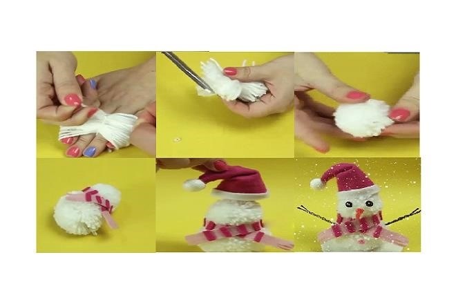 Bạn có thể tạo ra bông tuyết bằng vải dạ.