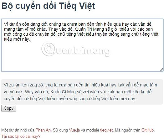 Trình chuyển đổi ngôn ngữ Việt trực tuyến. mới là một công cụ hữu ích cho những ai muốn chuyển đổi văn bản sang tiếng Việt một cách nhanh chóng và tiện lợi, giúp tiết kiệm thời gian và công sức hơn so với việc dùng tay để gõ.