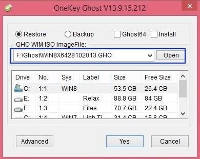 Bung file Ghost bằng Onekey Ghost là phương pháp đơn giản và nhanh chóng để khôi phục lại hệ thống máy tính với các file Ghost đã được lưu trữ trước đó.