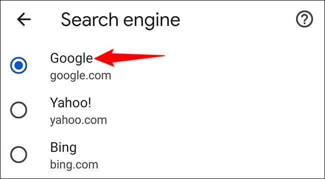 Để bỏ chọn Yahoo làm công cụ tìm kiếm mặc định trên trình duyệt Chrome di động, bạn cần truy cập vào cài đặt, chọn 